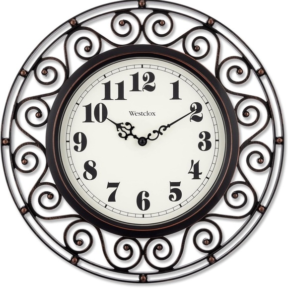 Westclox Other - Westclox Wall Clock Rubbed Bronze Finish